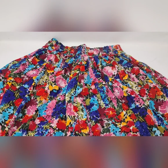 NWOT 90s Reitmans Easywear Women's Shorts Skirt Skorts Colorful Floral Large - Picture 9 of 14